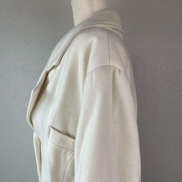 Merona Wool Blend Belted Over Coat Size 3 EUC - Picture 4 of 9